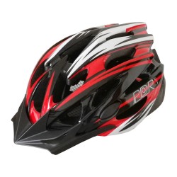 CASCO ADULTO ROSSO/NERO/BIANCO